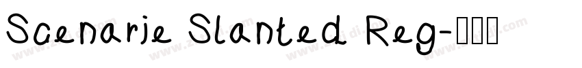 Scenarie Slanted Reg字体转换